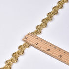 20KJ68 1.5 सेमी धातुई Crochet जिम्प ब्रैड ट्रिम
